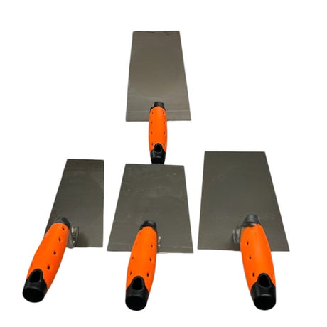 set of 4 skimflex stainless steel bucket trowels 