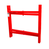 Skimflex Bricklayers Spot Board Stand – Heavy Duty Mortar Board Holder, Red Powder Coated Steel, Foldable, 500mm / 750mm / 900mm
