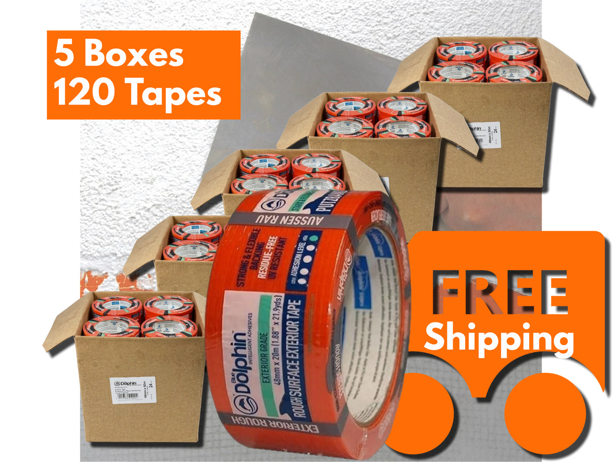 5 Box Bulk Deal – Blue Dolphin Orange Tape (120 Rolls) + FREE Delivery