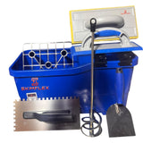 Tilers Washboy Set – Skimflex Bucket, Sponge, Grout Float, Paddle & Trowels